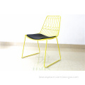 Vintage Design Metal Wire Chair with PU Softpad
